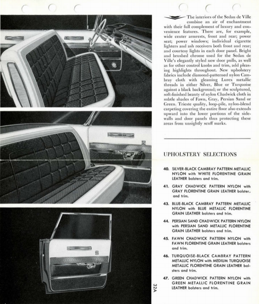 1960 Cadillac Salesmans Data Book Page 54